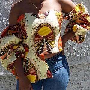Senegalese Women’s off shoulder top